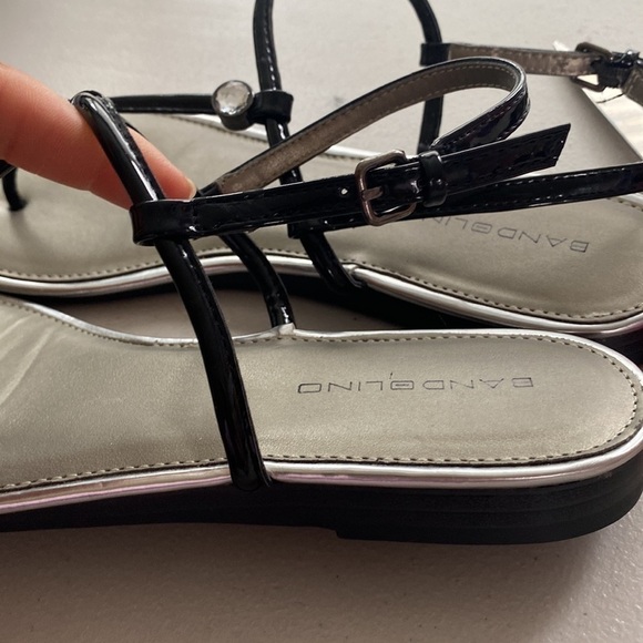 Bandolino Black Sandals with Diamond Stone - Picture 8 of 12